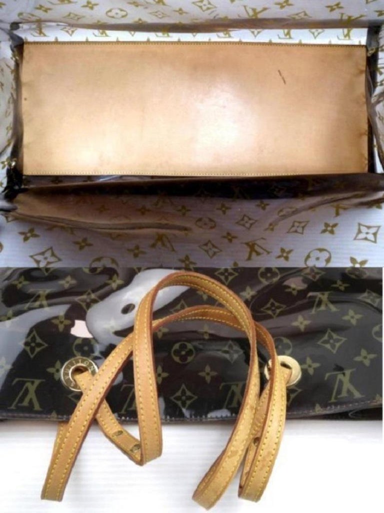 Louis Vuitton Large Clear Monogram Ambre Cabas Cruise GM Tote with Pu240005  at 1stDibs