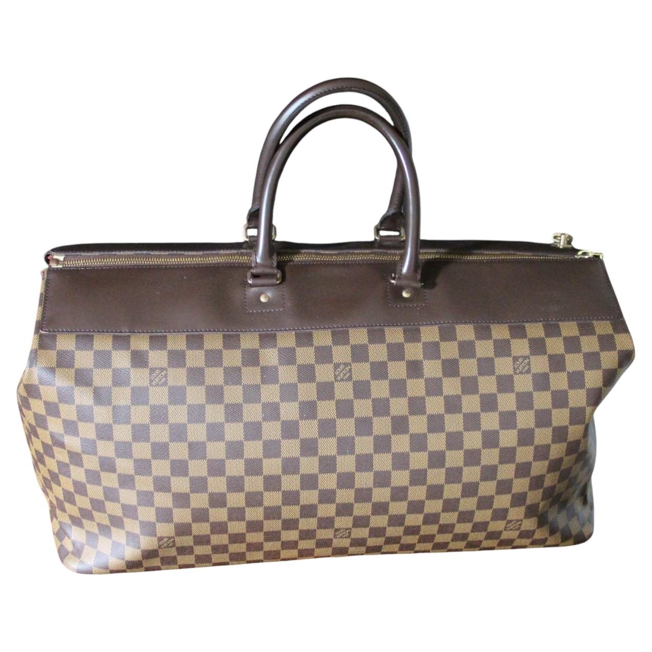 Louis Vuitton Borsa da viaggio grande in tela Damier Ebene, 60x28 cm, Vintage