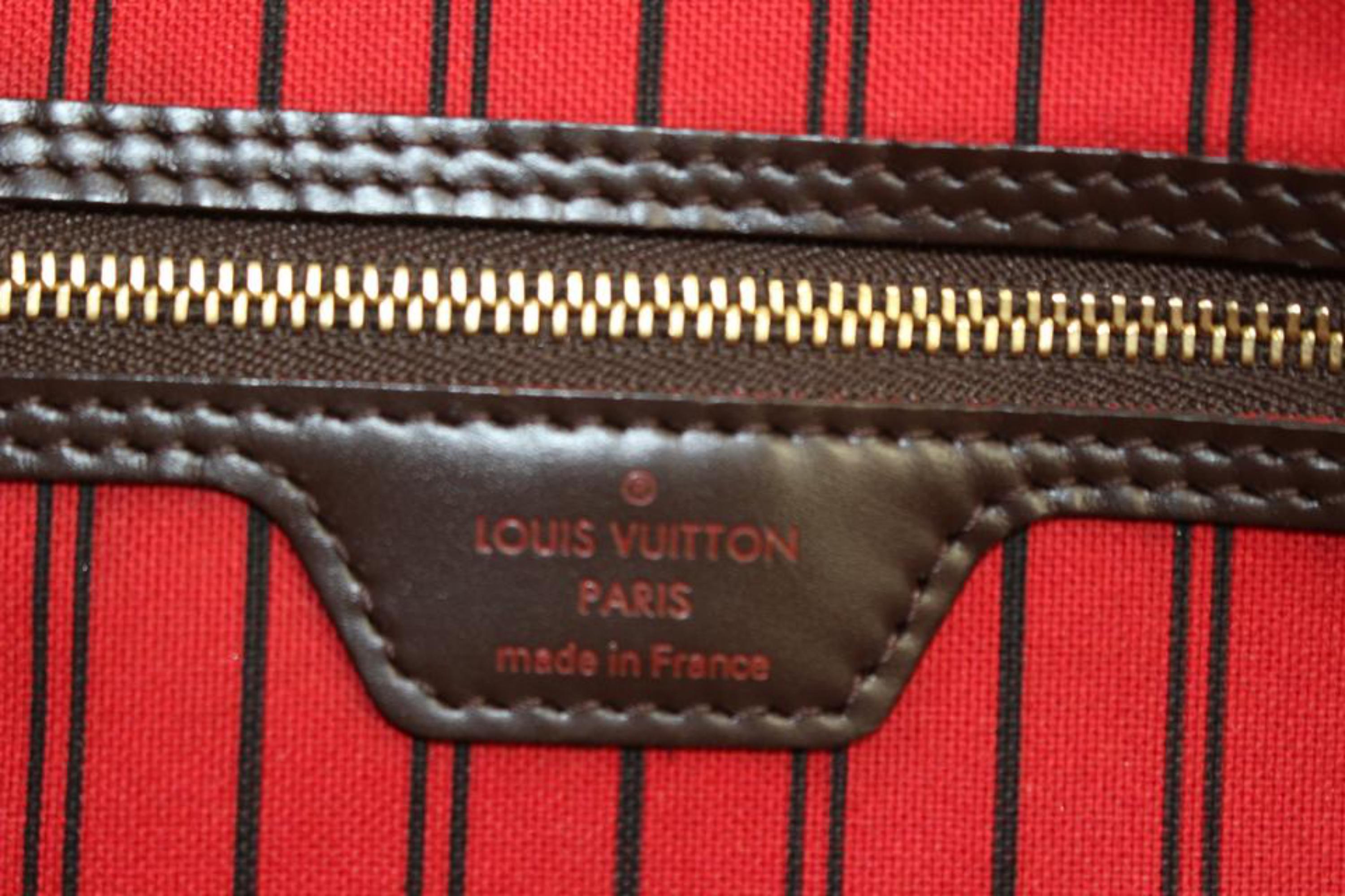 Grand sac fourre-tout Louis Vuitton Neverfull GM en damier ébène 26lv223s en vente 3