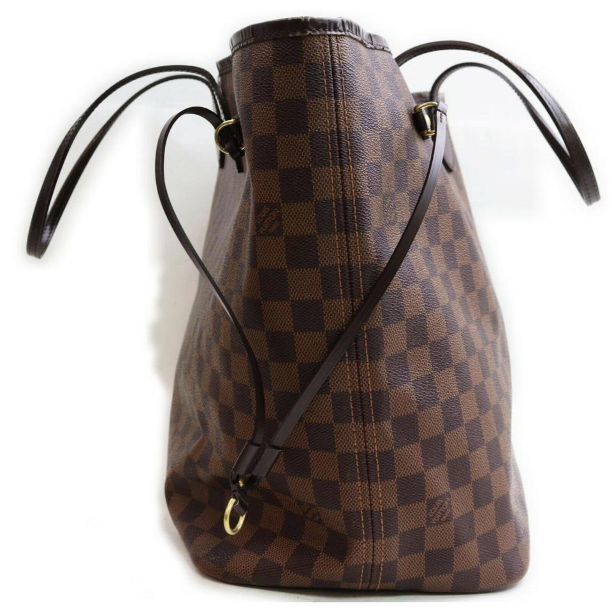 Louis Vuitton Large Damier Ebene Neverfull GM Tote bag 2LVL1223 In Good Condition For Sale In Dix hills, NY