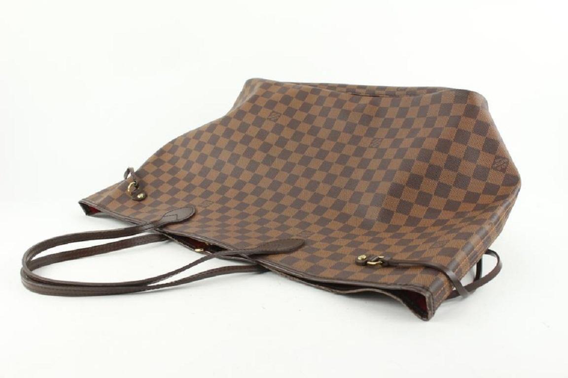 Grand sac fourre-tout Louis Vuitton Neverfull GM en damier ébène 557lvs614 en vente 1