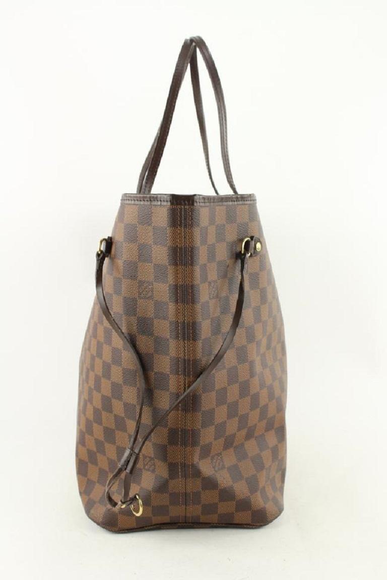 Grand sac fourre-tout Louis Vuitton Neverfull GM en damier ébène 557lvs614 en vente 4