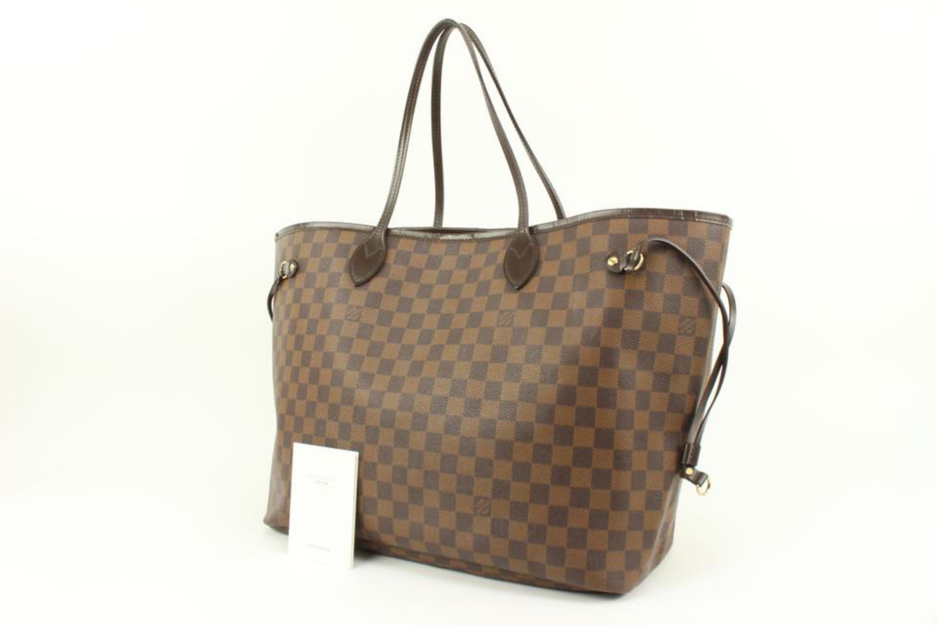 Louis Vuitton Large Damier Ebene Neverfull GM Tote Bag 6lv34s
Date Code/Serial Number: FL3100
Made In: France
Measurements: Length:  21.5