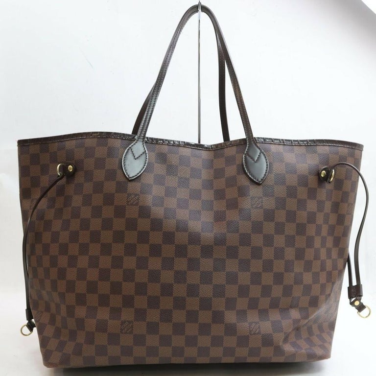 Women's Louis Vuitton Large Damier Ebene Neverfull GM Tote bag 862870 For Sale