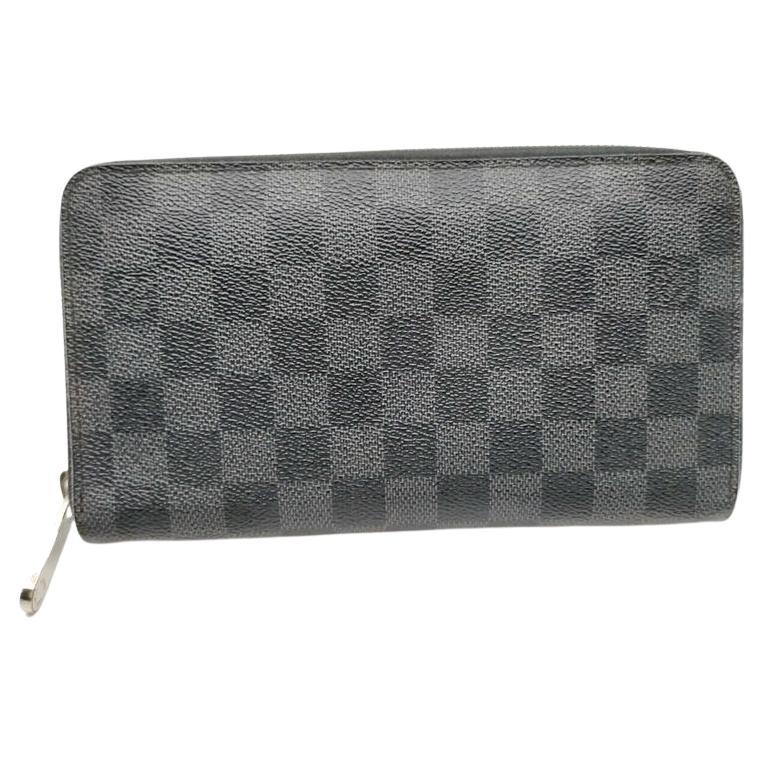 Louis Vuitton Large Damier Graphite Zippy Organizer Long Wallet Zipy Around  For Sale