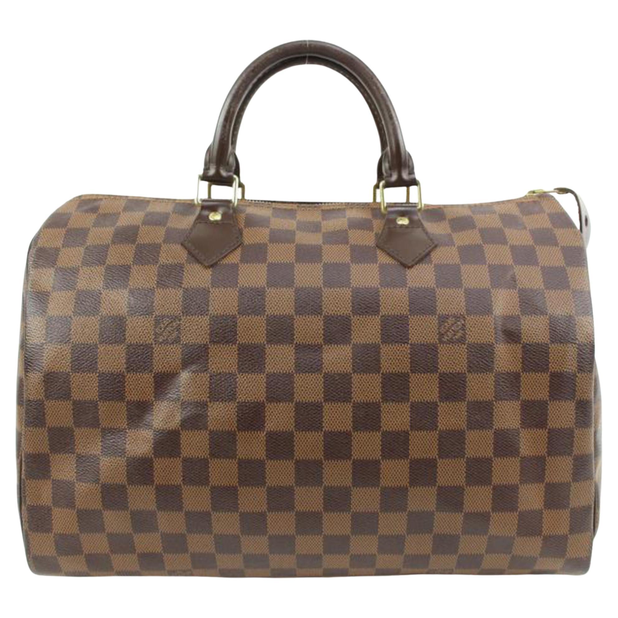 Große Damier Speedy 35 Boston Tasche von Louis Vuitton GM 64lv38s im Angebot