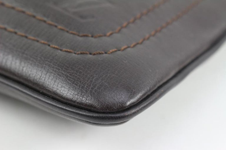 Louis Vuitton Utah Leather Sac Plat Men's in Brown Messenger Crossbody