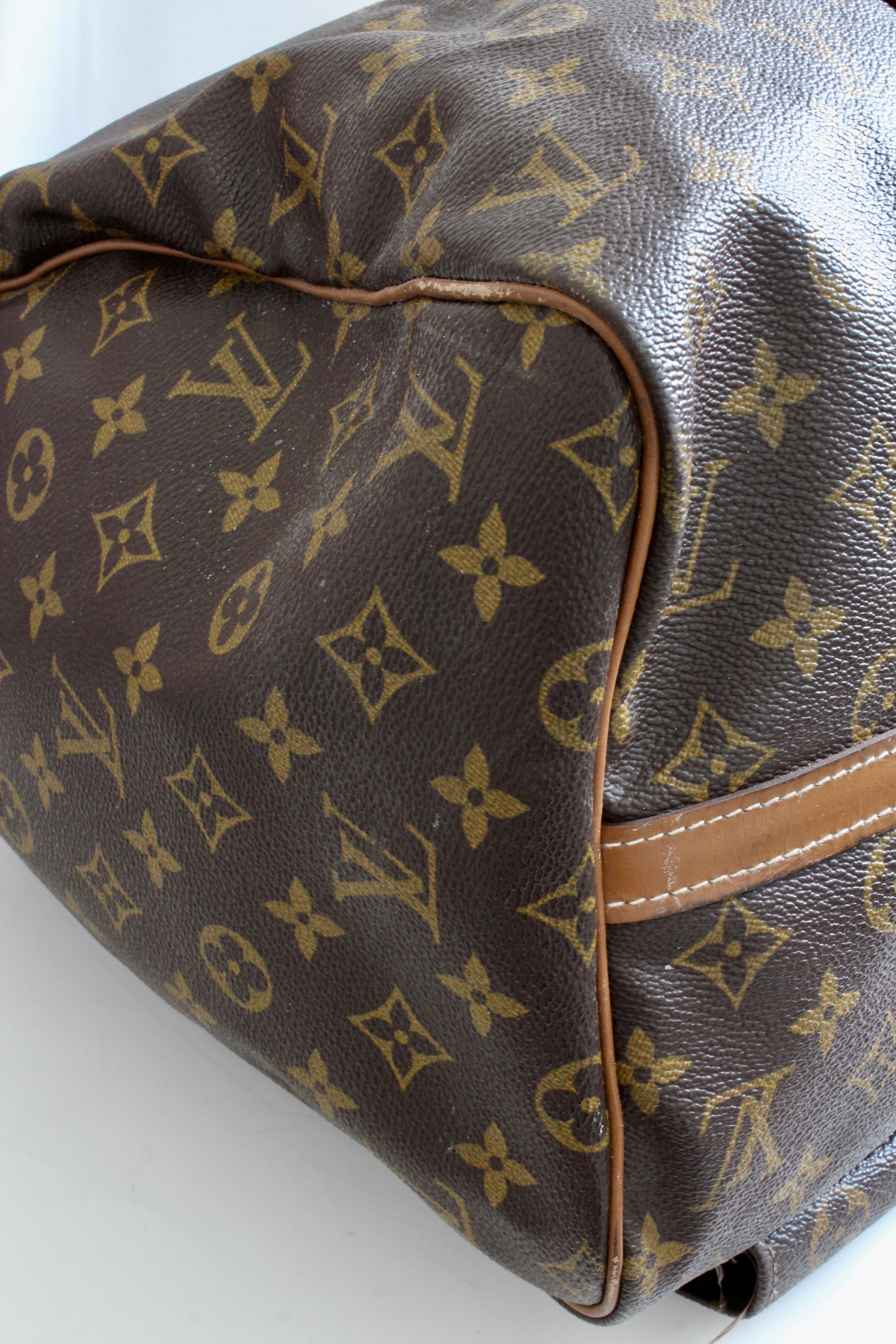 Louis Vuitton Large Duffel Bag Overnight Travel Keepall Rare French Co w/Strap 4