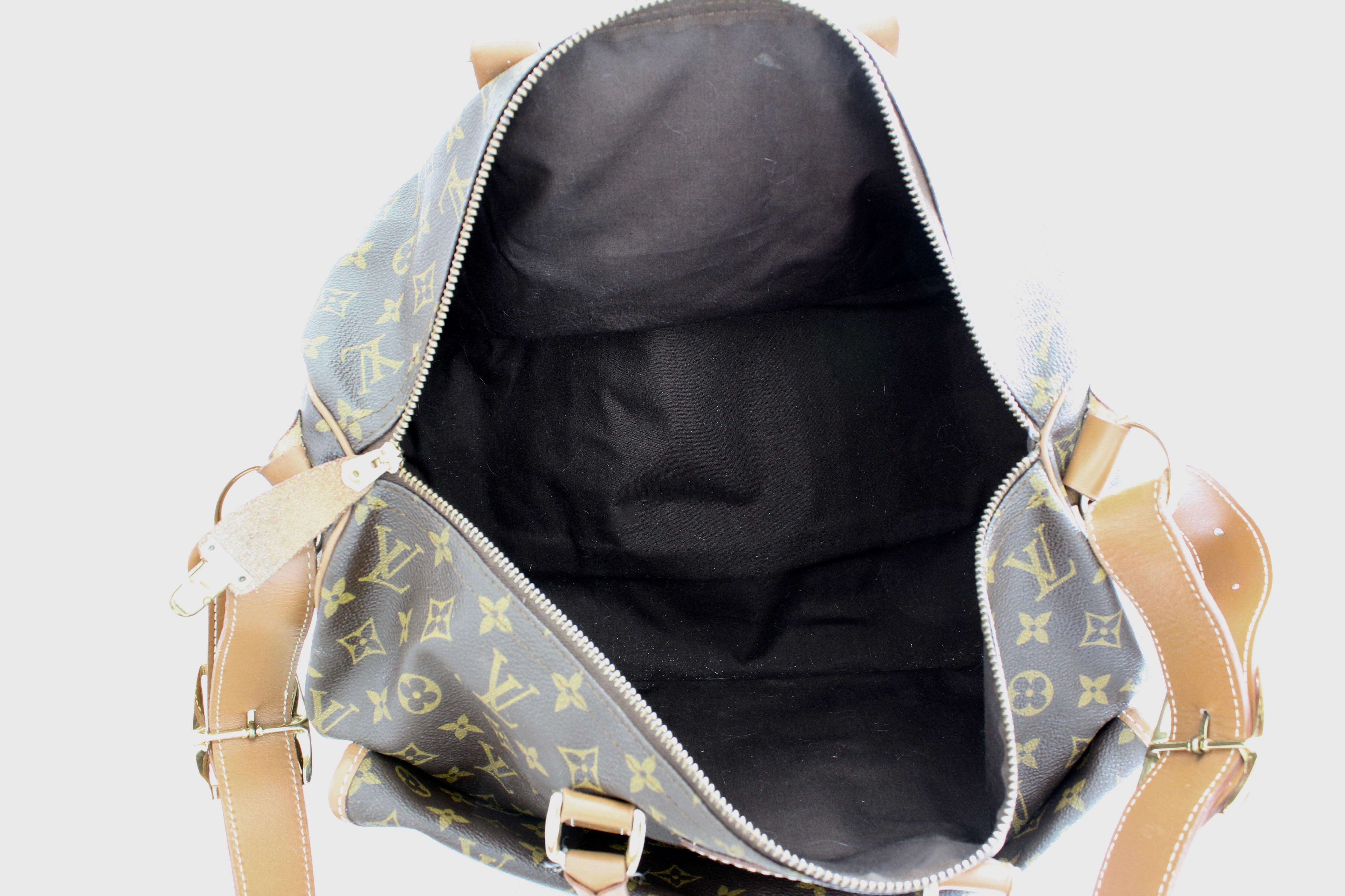 Louis Vuitton Large Duffel Bag Overnight Travel Keepall Rare French Co w/Strap 6