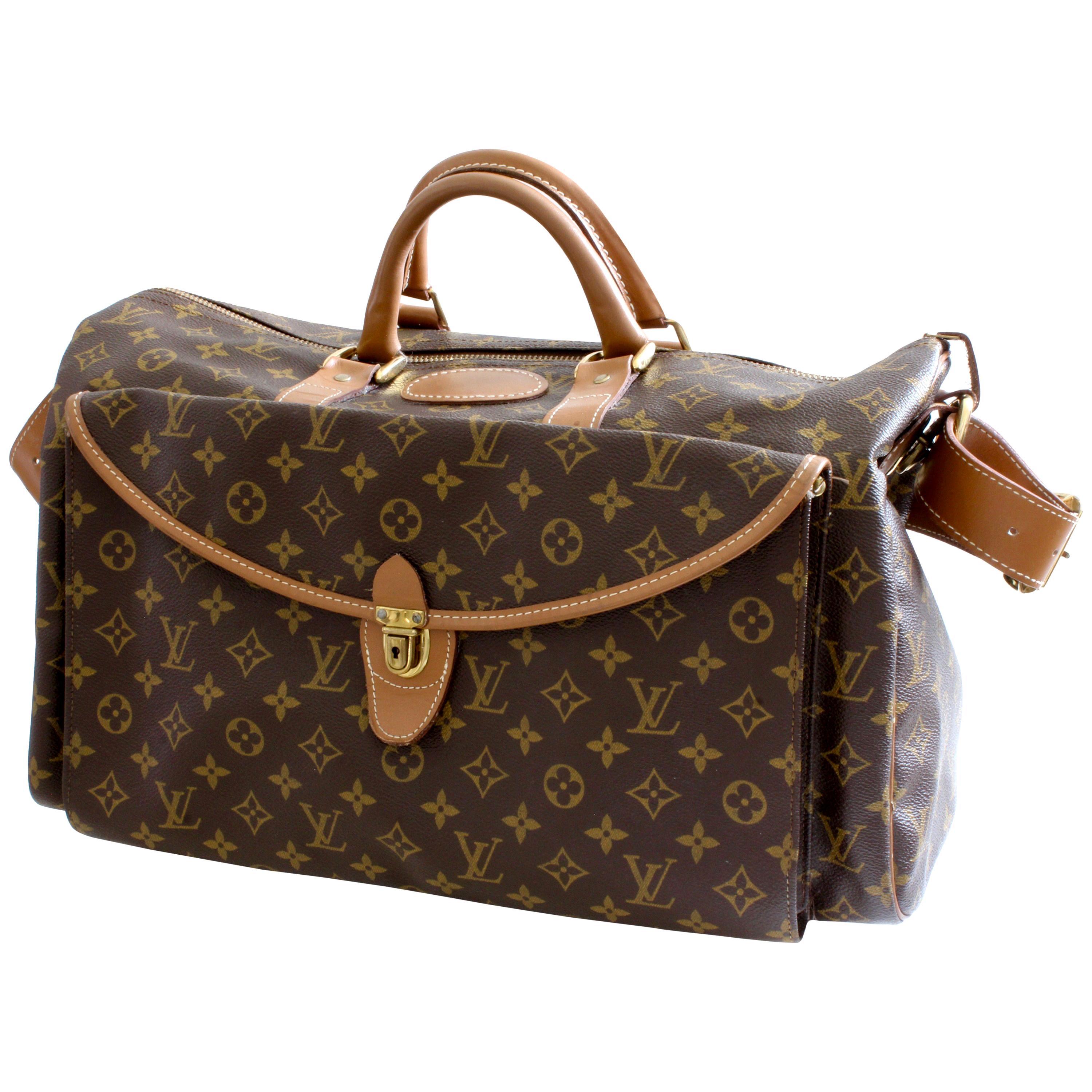 RARE Vintage LOUIS VUITTON Saks FC Tote Suitcase Luggage Travel Bag Keepall  LV