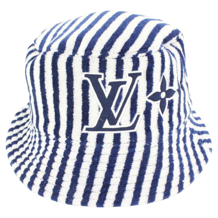Louis Vuitton LV Graphical Reversible Bucket Hat In Dark Blue