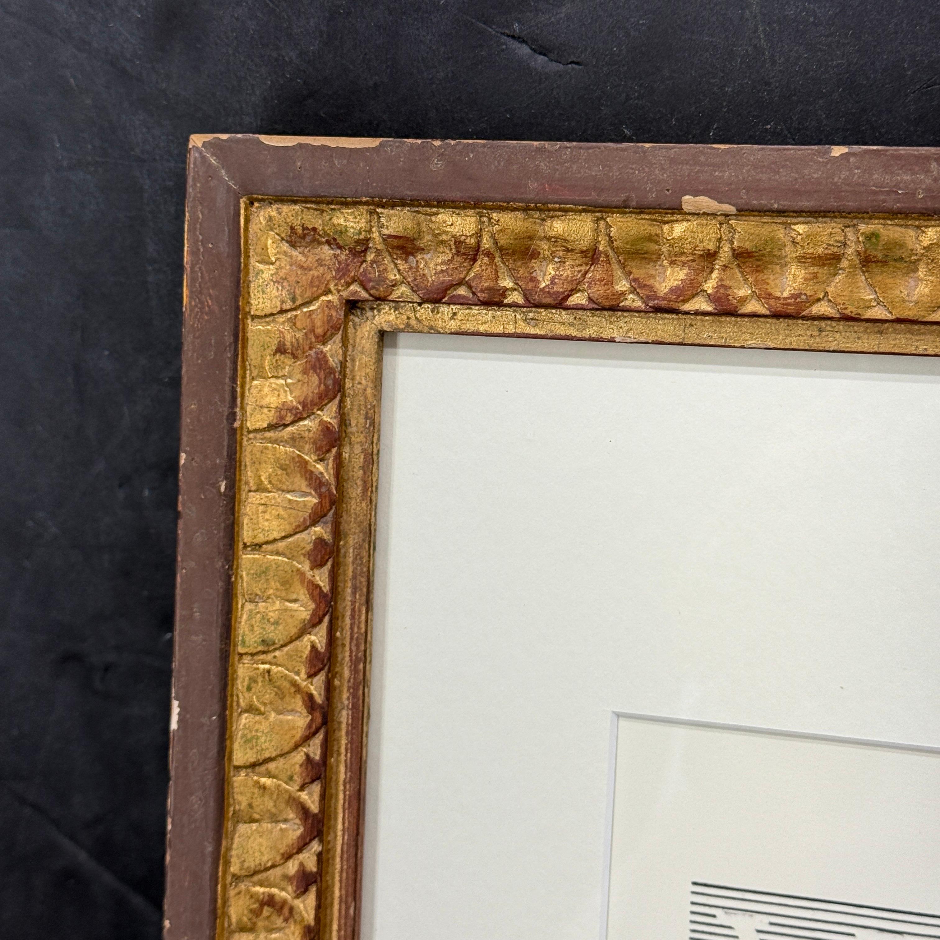 Louis Vuitton Large LV Suitcase Artwork Print in Gilt Frame In condizioni buone in vendita a Haddonfield, NJ