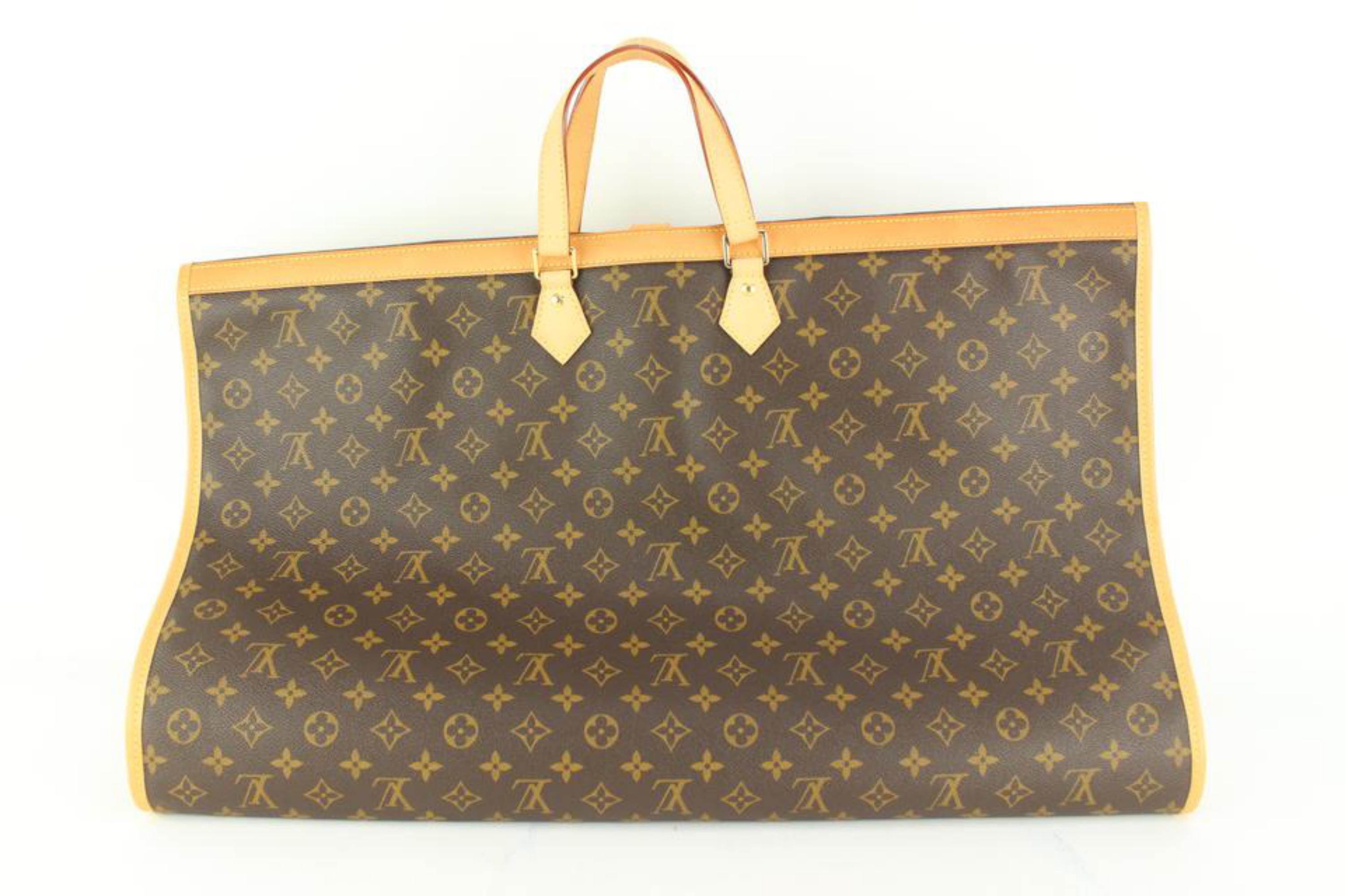 Louis Vuitton Large Monogram Garment Cover 1 Hanger 6lz516s In New Condition In Dix hills, NY