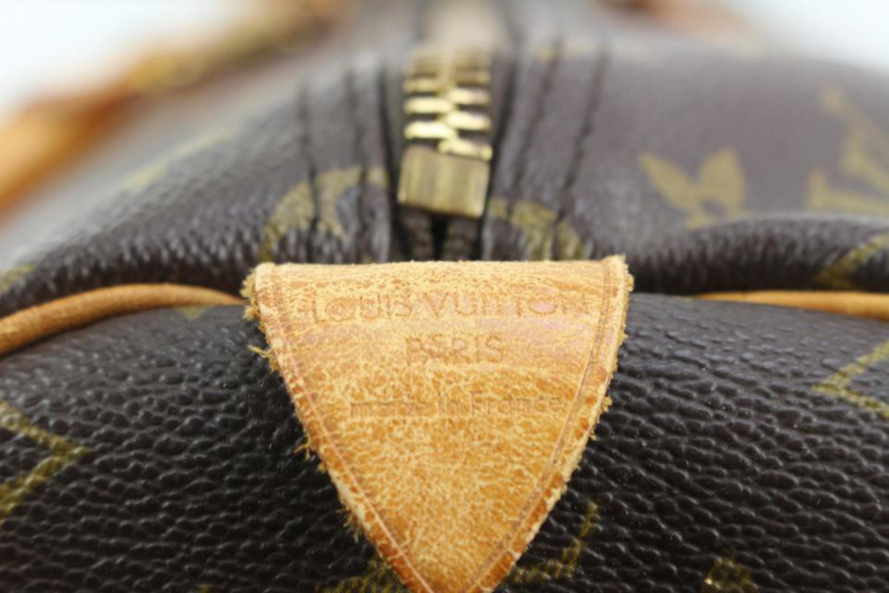 Gris Louis Vuitton - Grand sac à main Keepall 55 Boston avec monogramme, 36lz420s en vente
