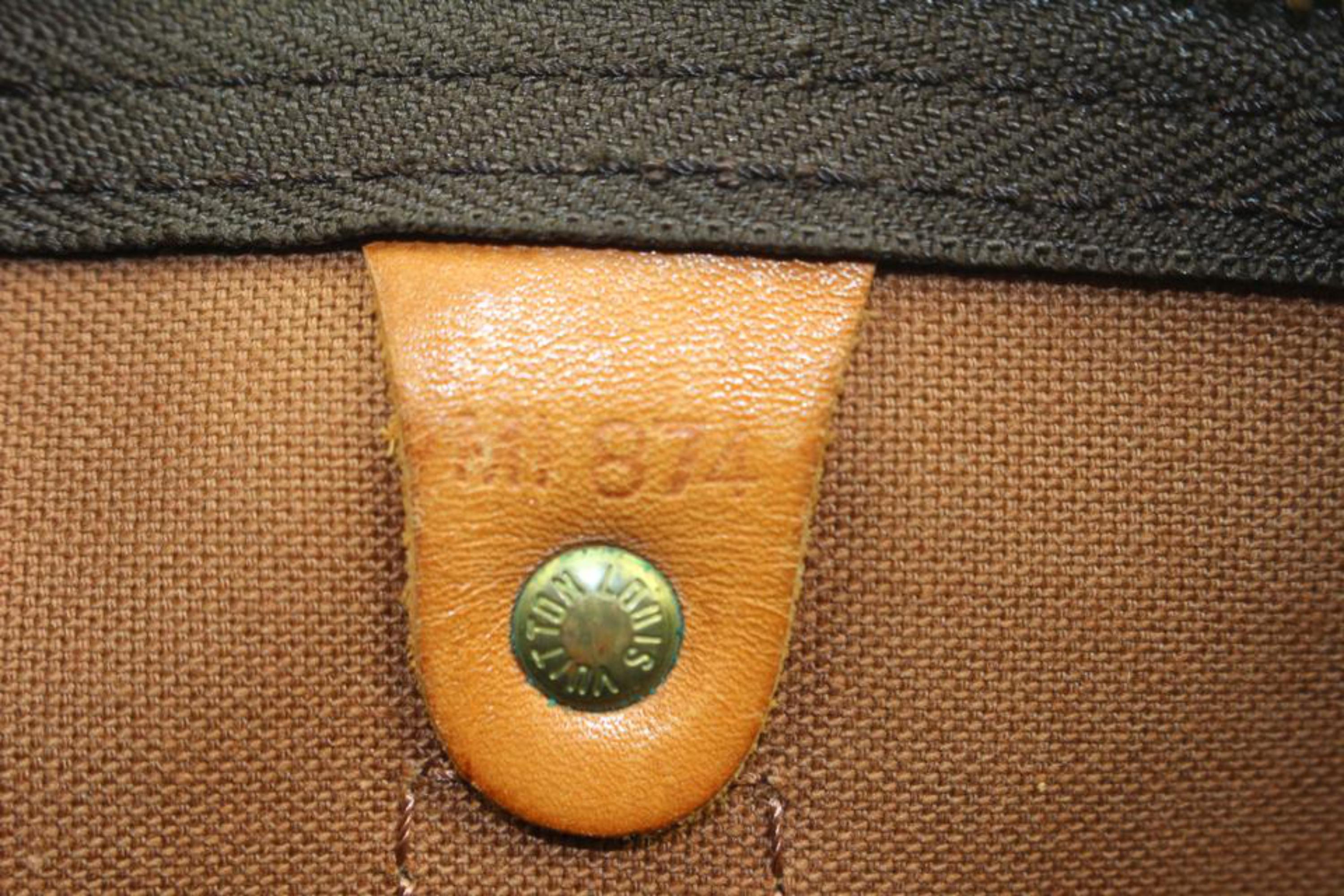 Gray Louis Vuitton Large Monogram Keepall 55 Boston Duffle Bag 89lz418s