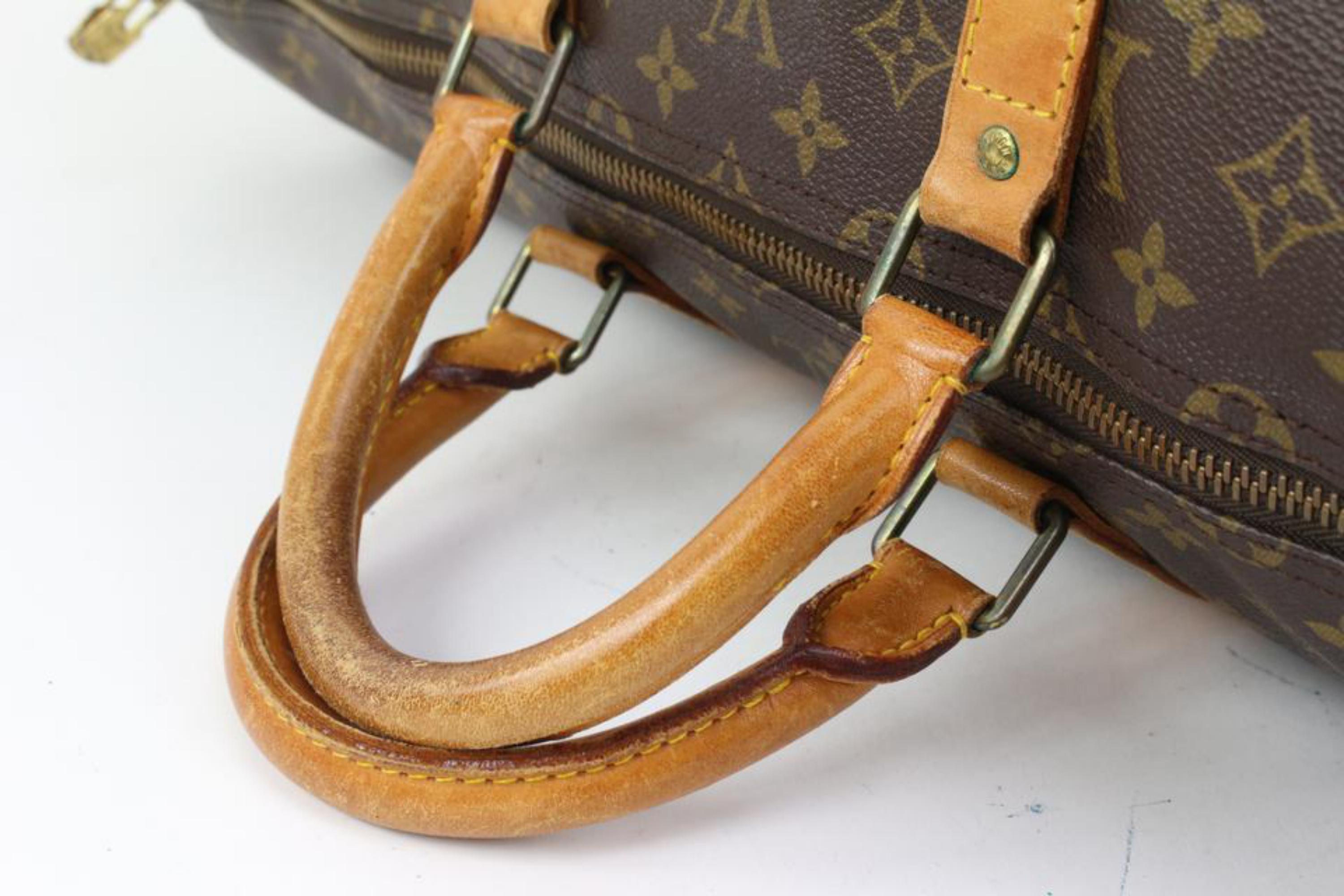 Louis Vuitton Large Monogram Keepall 55 Boston Duffle Bag 89lz418s 1