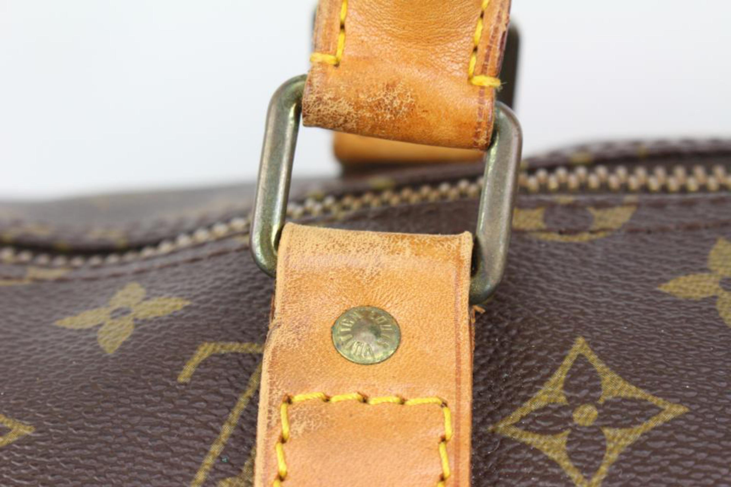 Louis Vuitton Large Monogram Keepall 55 Boston Duffle Bag 89lz418s 4