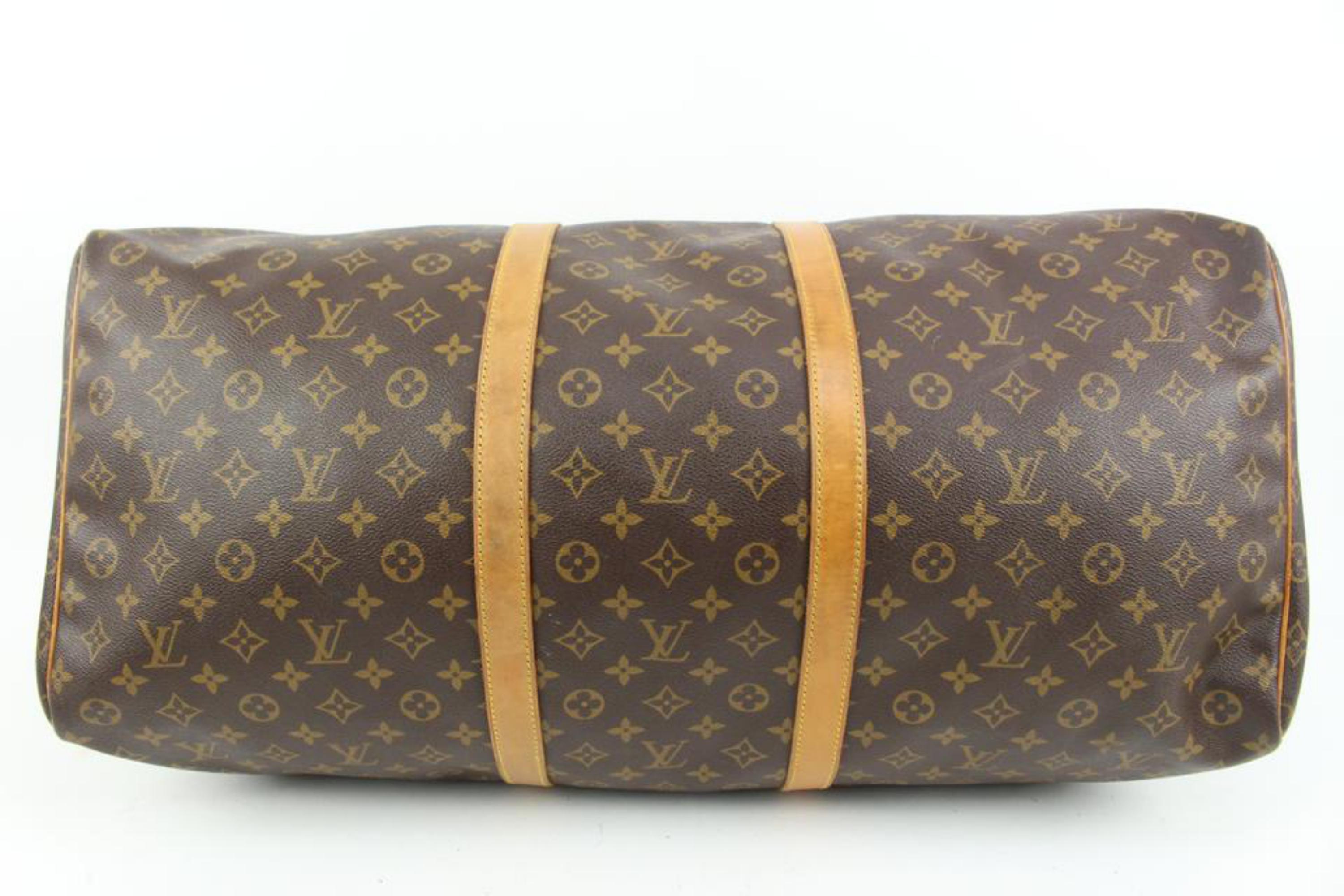 Louis Vuitton Large Monogram Keepall 60 Boston Duffle Bag 5lz425s 4