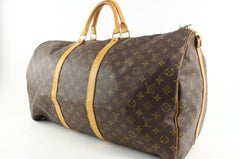 Louis Vuitton Large Monogram Keepall 60 Duffle Bag 1L415V