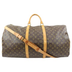 Louis Vuitton Large Monogram Keepall Bandouliere 60 Duffle Bag with Strap 121lv4