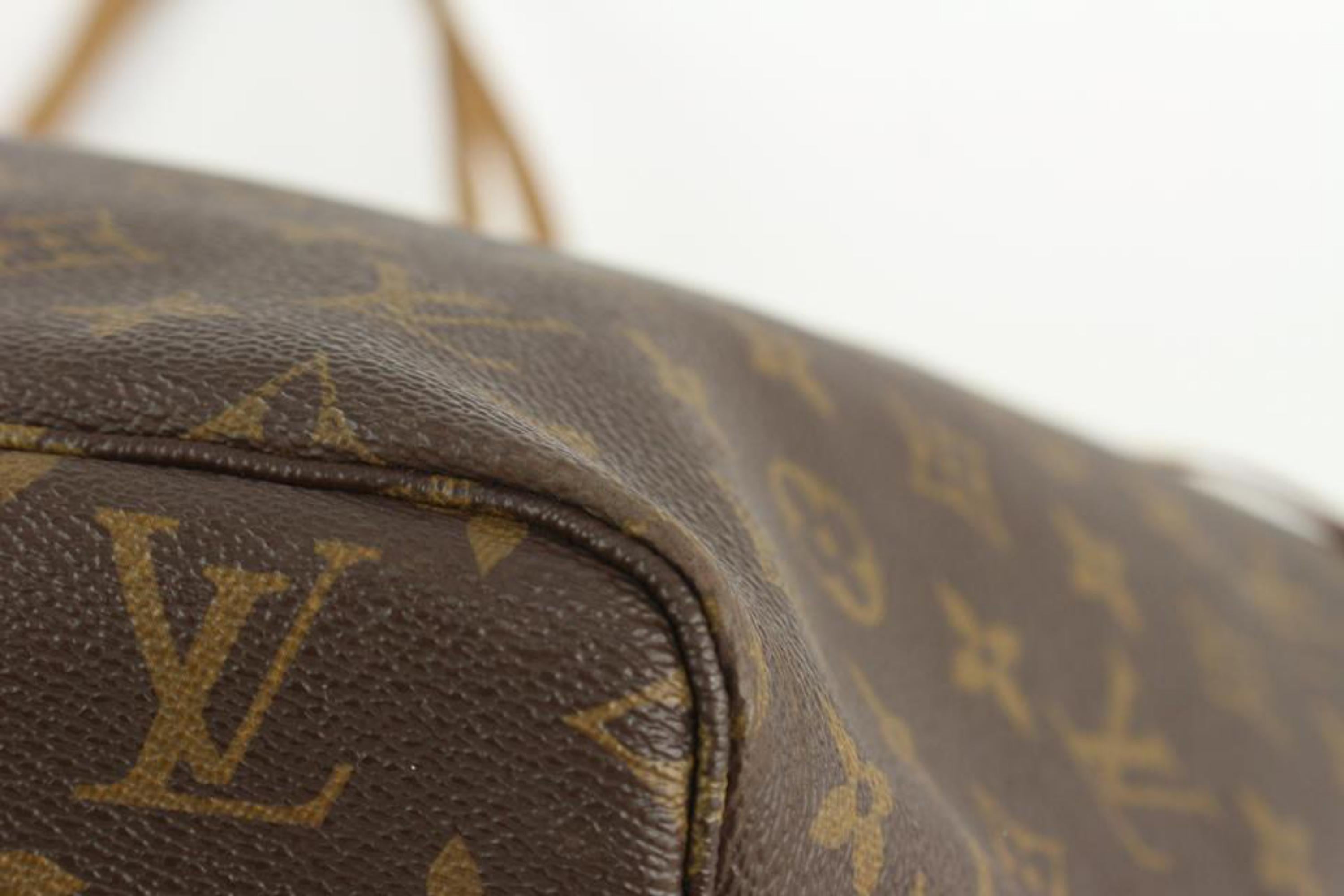 Louis Vuitton Large Monogram Mon Neverfull GM Tote with Stripe 1110lv7 For Sale 2