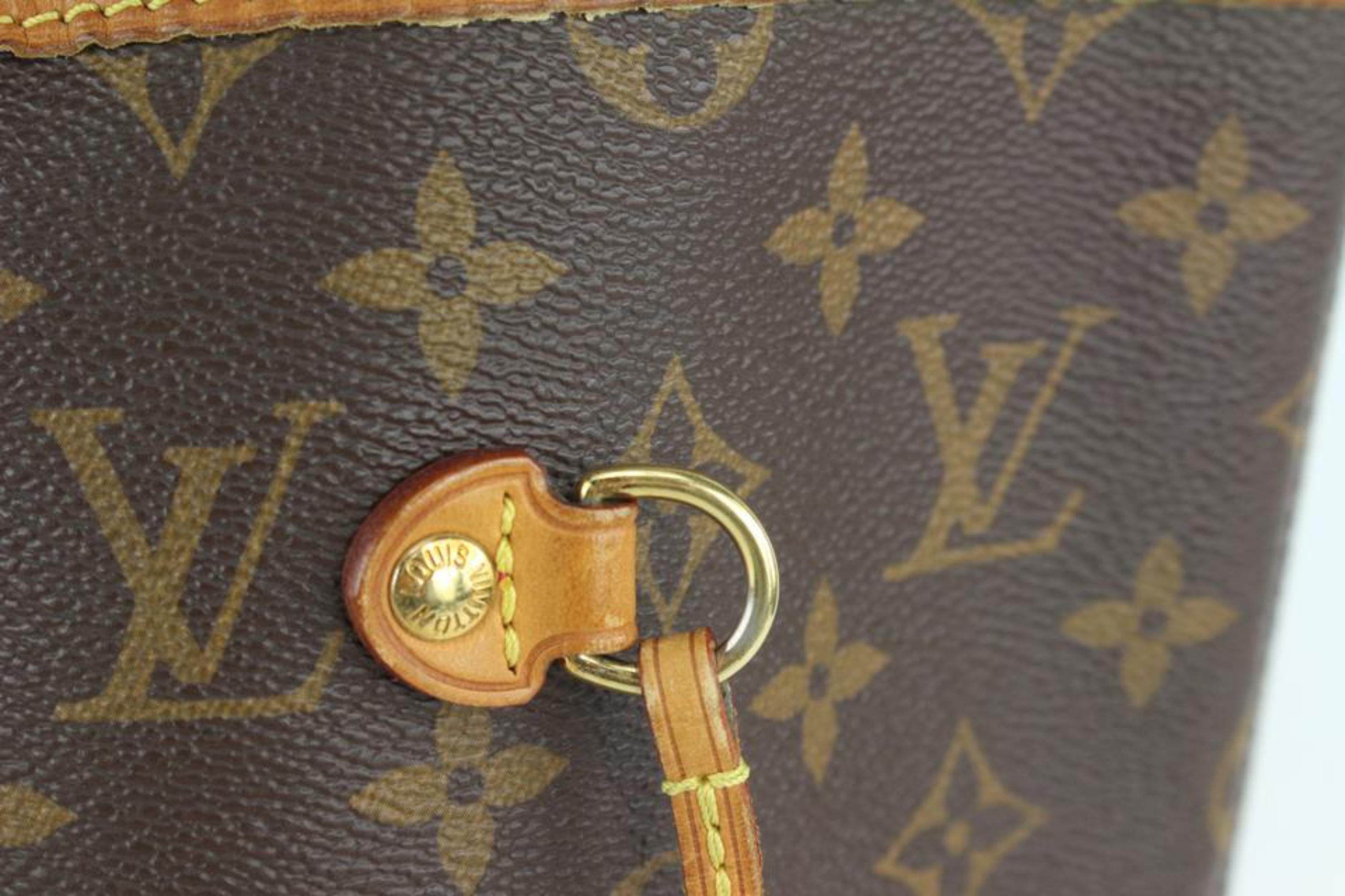 Louis Vuitton Large Monogram Mon Neverfull GM Tote with Stripe 1110lv7 For Sale 4