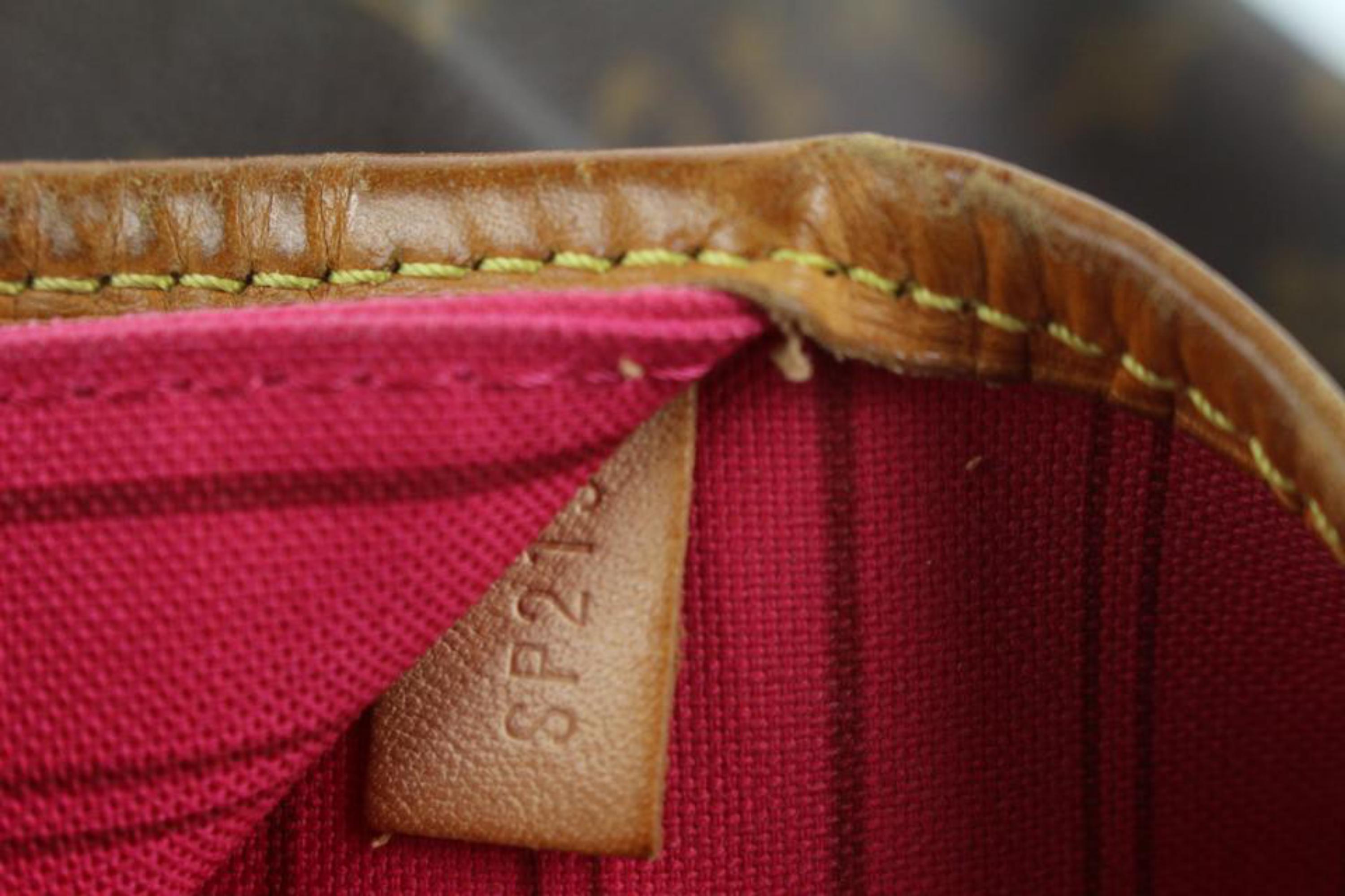 Marron Grand sac cabas Mon Neverfull GM à rayures avec monogramme Louis Vuitton, 1110lv7 en vente