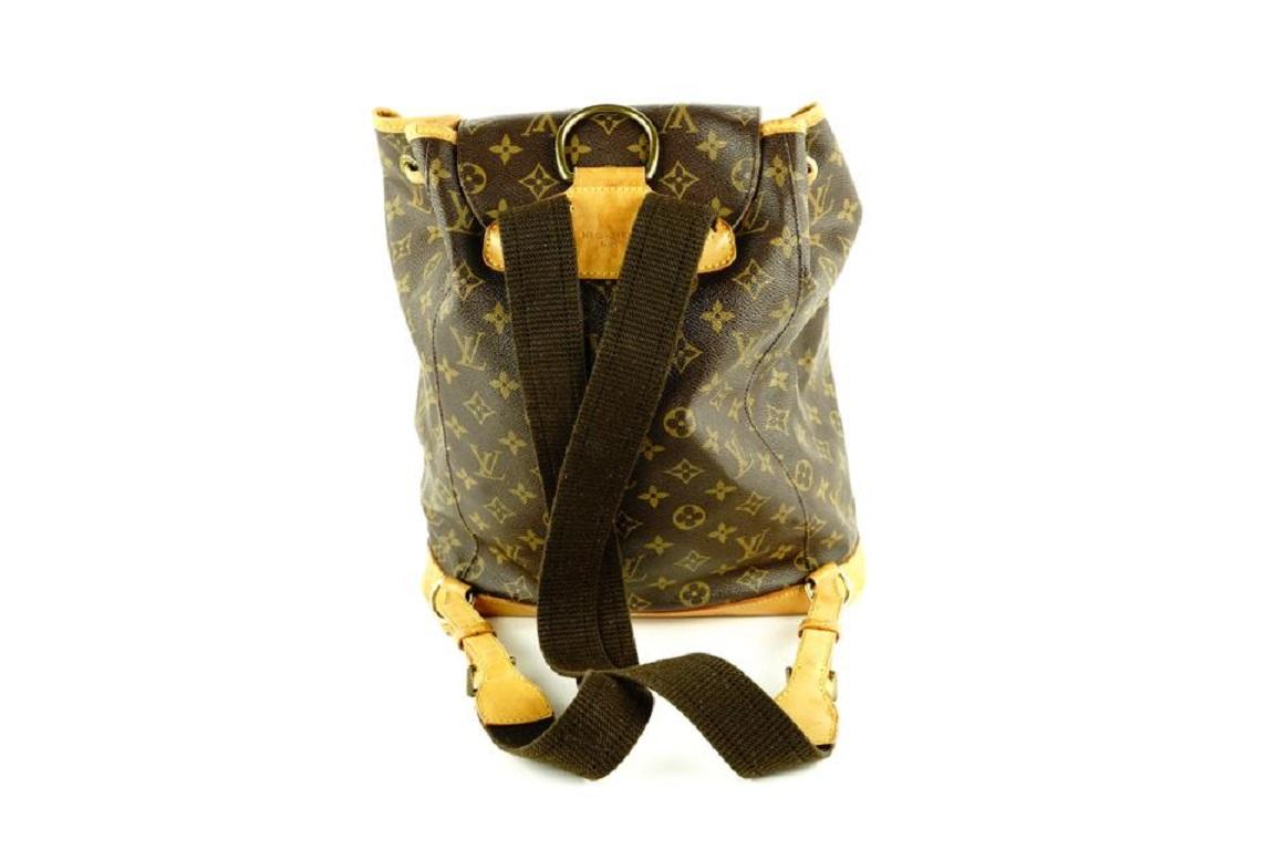 Louis Vuitton Large Monogram Montsouris GM Backpack 578lvs312 In Good Condition In Dix hills, NY