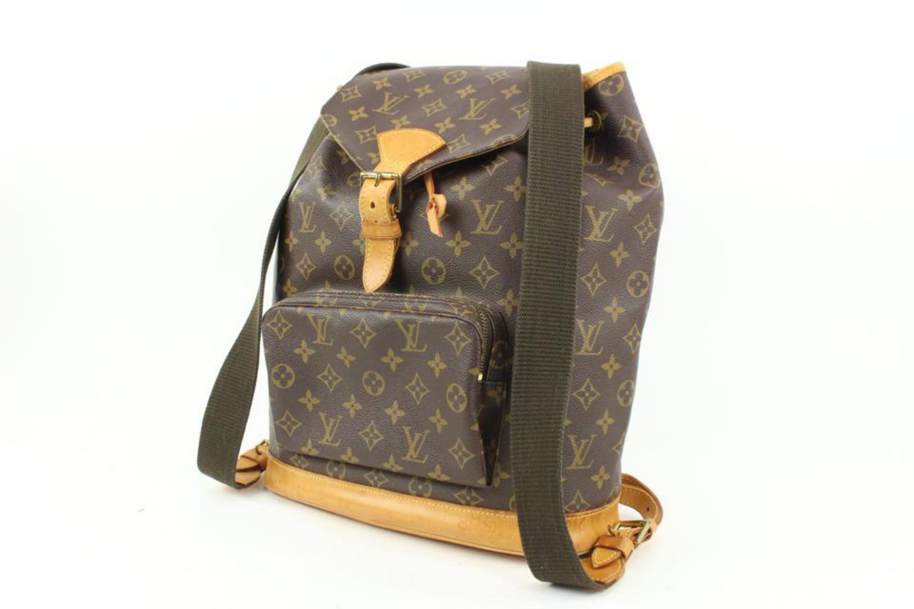 Louis Vuitton Large Monogram Montsouris GM Backpack s29lv30
Date Code/Serial Number: MI0296
Made In: France
Measurements: Length:  16
