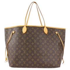 Louis Vuitton Grande Monogram Neverfull GM Tote Bag 1025lv15