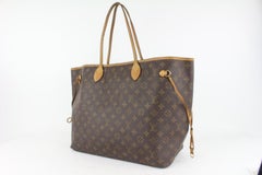 Louis Vuitton Large Monogram Neverfull GM Tote Bag 3L211s