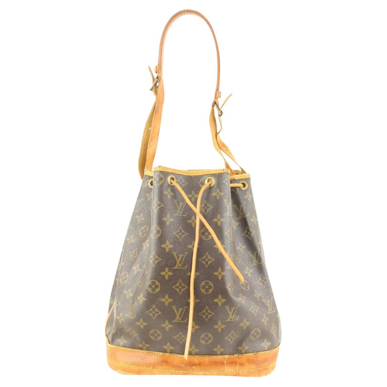 Louis Vuitton Mustard Leather Large Noe Drawstring Shoulder Bag With  Accessories