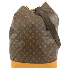 Louis Vuitton Monogram Randonnee PM Drawstring Hobo Sling Backpack Bag 5LZ1109