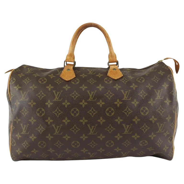 Louis Vuitton - Grand sac Boston Speedy 40 avec monogramme 123lv29 En vente  sur 1stDibs