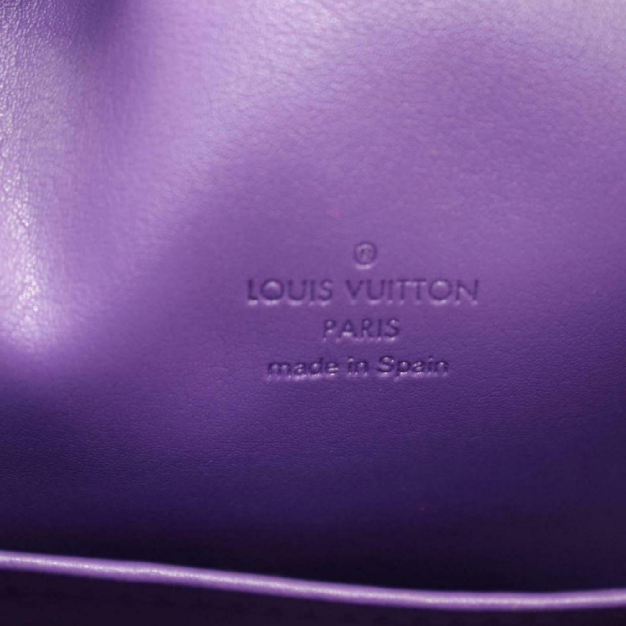 Louis Vuitton Large Monogram Vernis 870360 Purple Patent Leather Tote In Good Condition For Sale In Forest Hills, NY