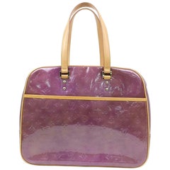 Louis Vuitton Large Monogram Vernis 870360 Purple Patent Leather Tote