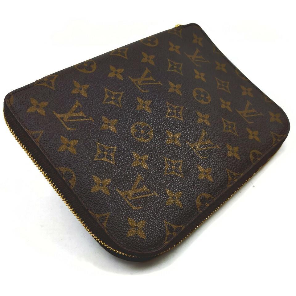 Black Louis Vuitton Large Monogram Zip Around Organizer Cluch Bag 862923