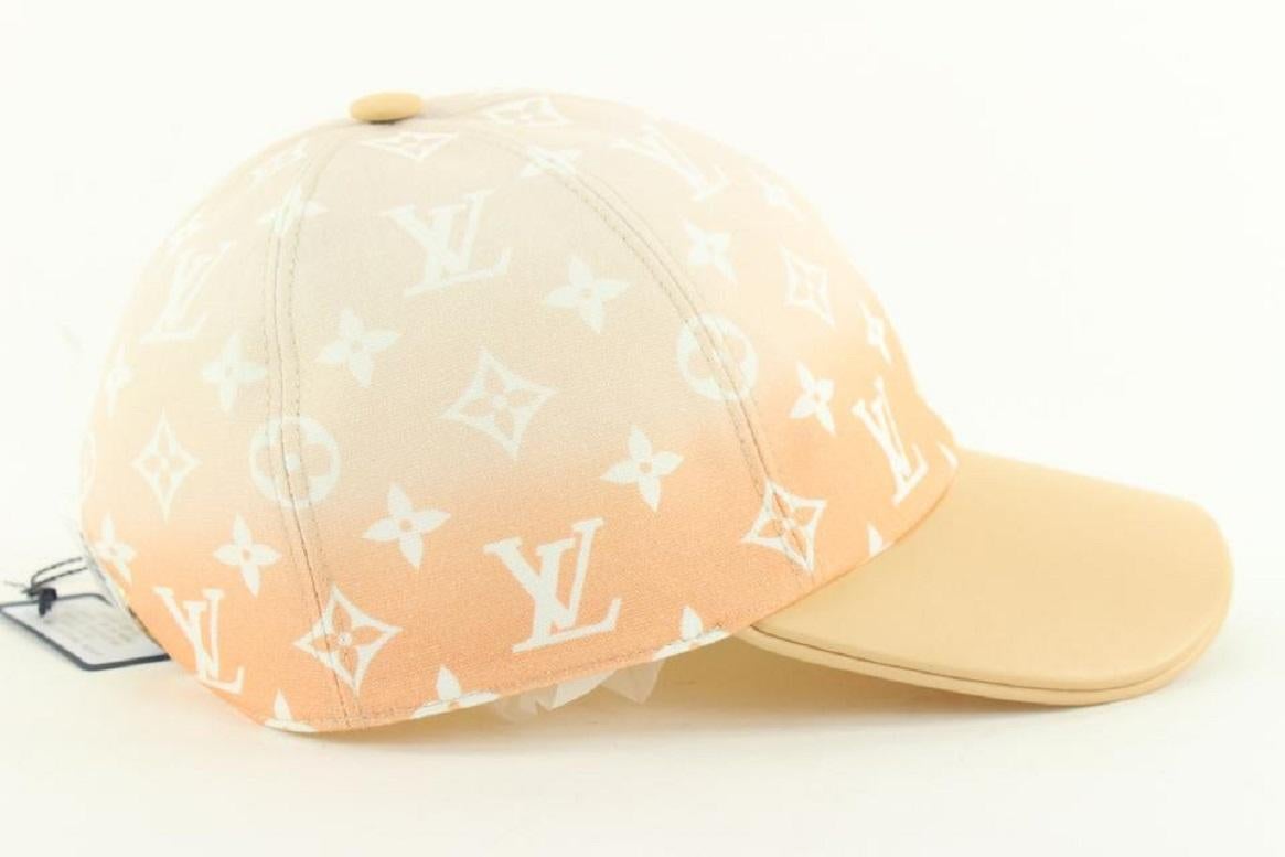 Orange Louis Vuitton Large Peach Mist By the Pool Gradient Cap Ou Pas Baseball Cap Hat  For Sale