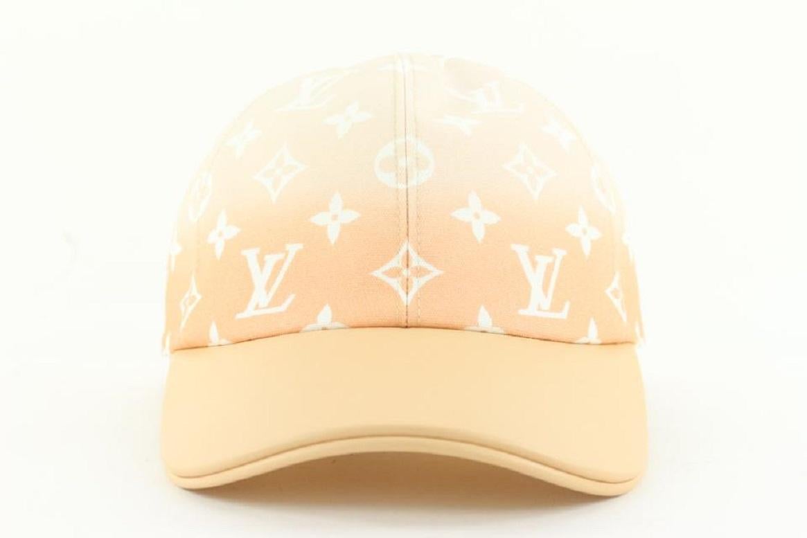 Louis Vuitton Large Peach Mist By the Pool Gradient Cap Ou Pas Baseball Cap Hat  For Sale 2