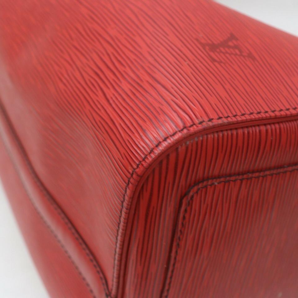Louis Vuitton Large Red Epi Leather Speedy 40 Boston Bag 863154 2