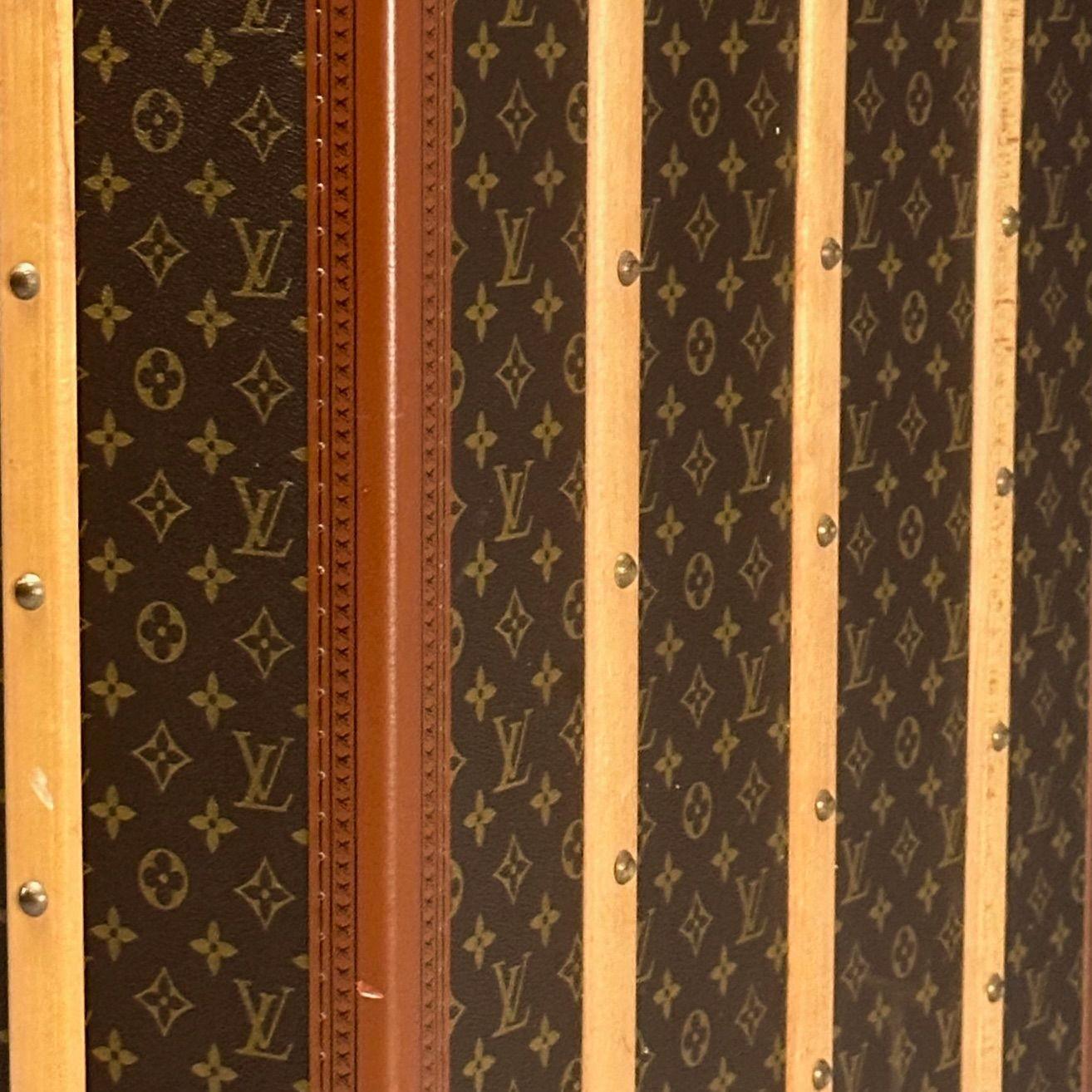 Louis Vuitton, Large Steamer Trunk, Monogram Canvas, Leather, Special Order For Sale 1