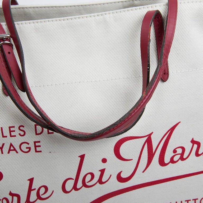 Louis Vuitton Large White Forte DEI Miami Tote Bag