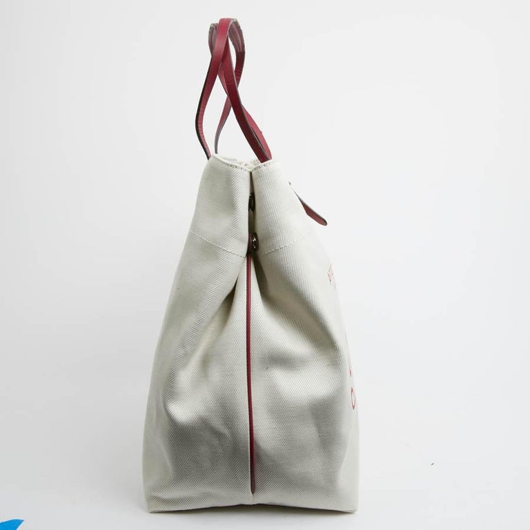 Louis Vuitton Large White Forte DEI Miami Tote Bag