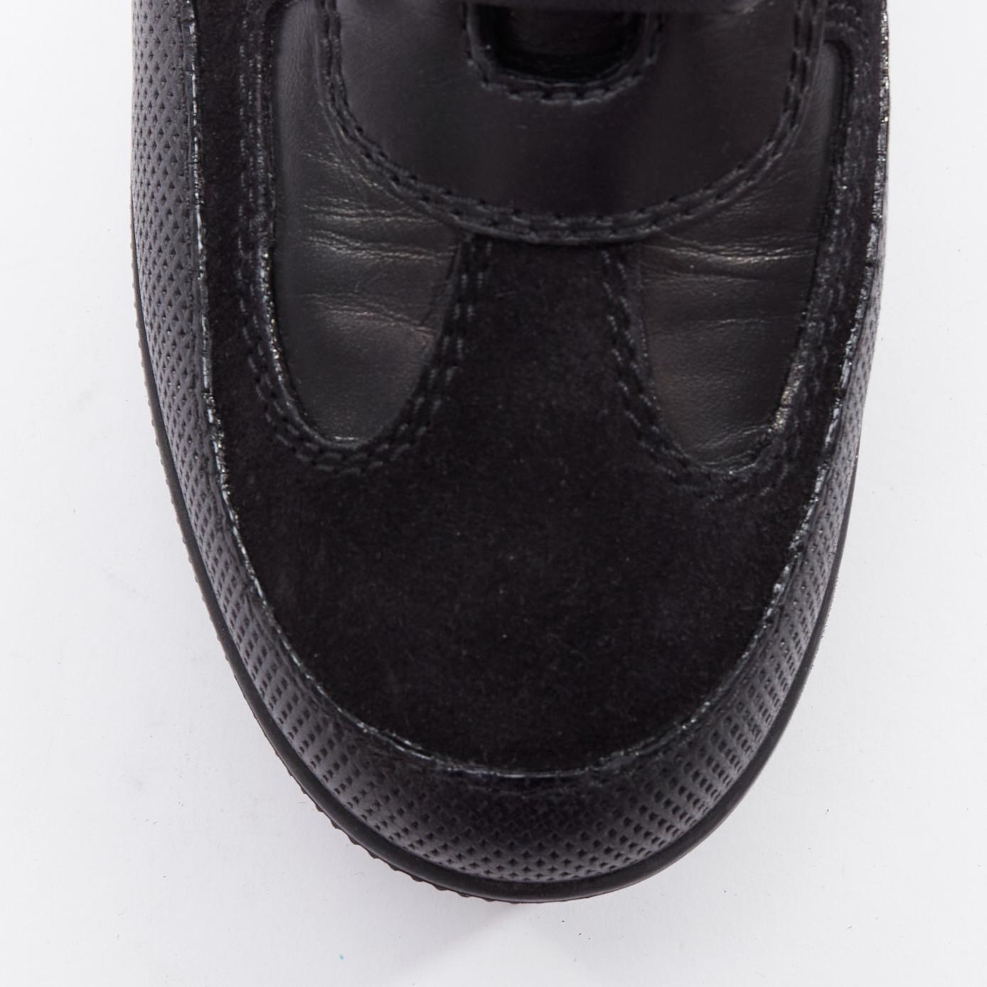 LOUIS VUITTON Laureate black suede harness combat desert boots EU36.5 1