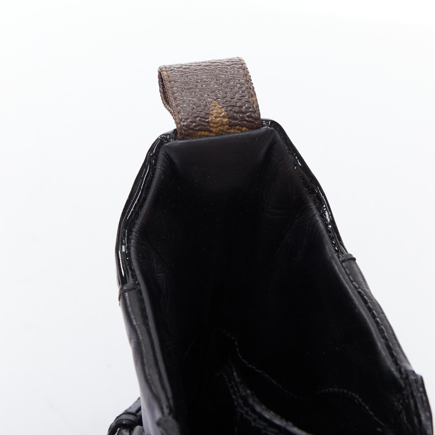 LOUIS VUITTON Laureate black suede harness combat desert boots EU36.5 3