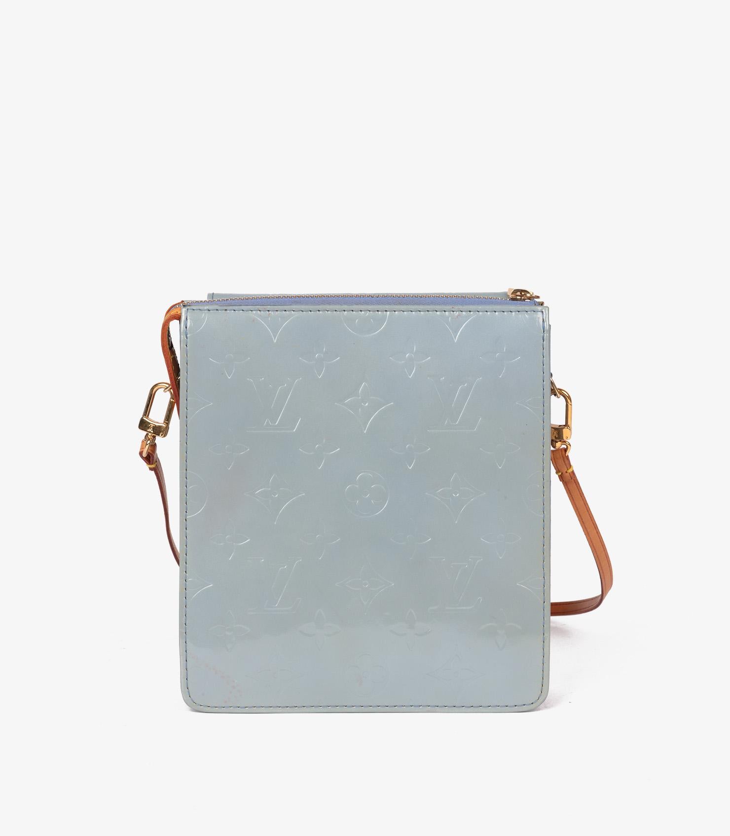 Louis Vuitton Lavander Monogram Vernis Leather Motto Pouch en venta 1