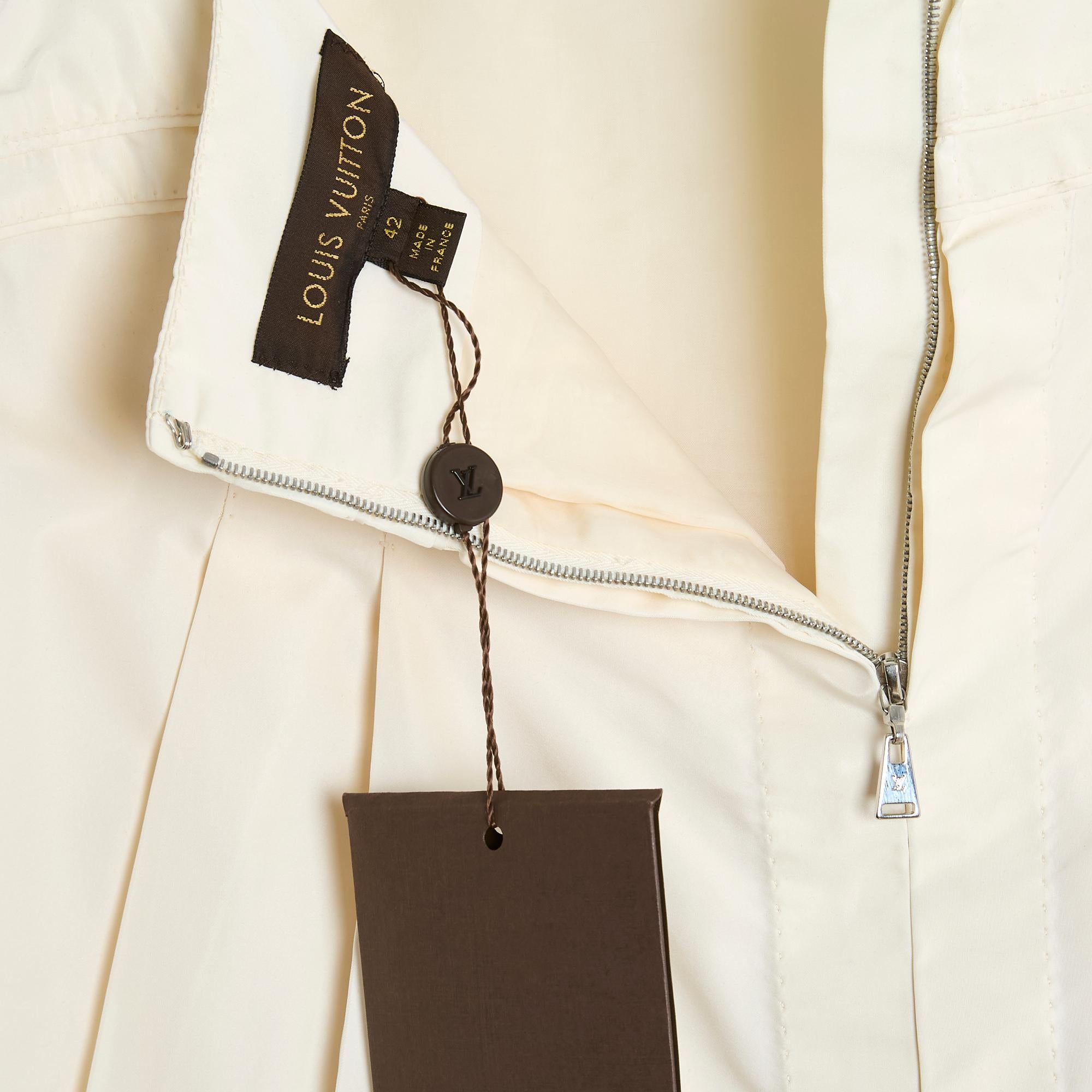 Louis Vuitton Layered ecru skirt FR42 US12 For Sale 2