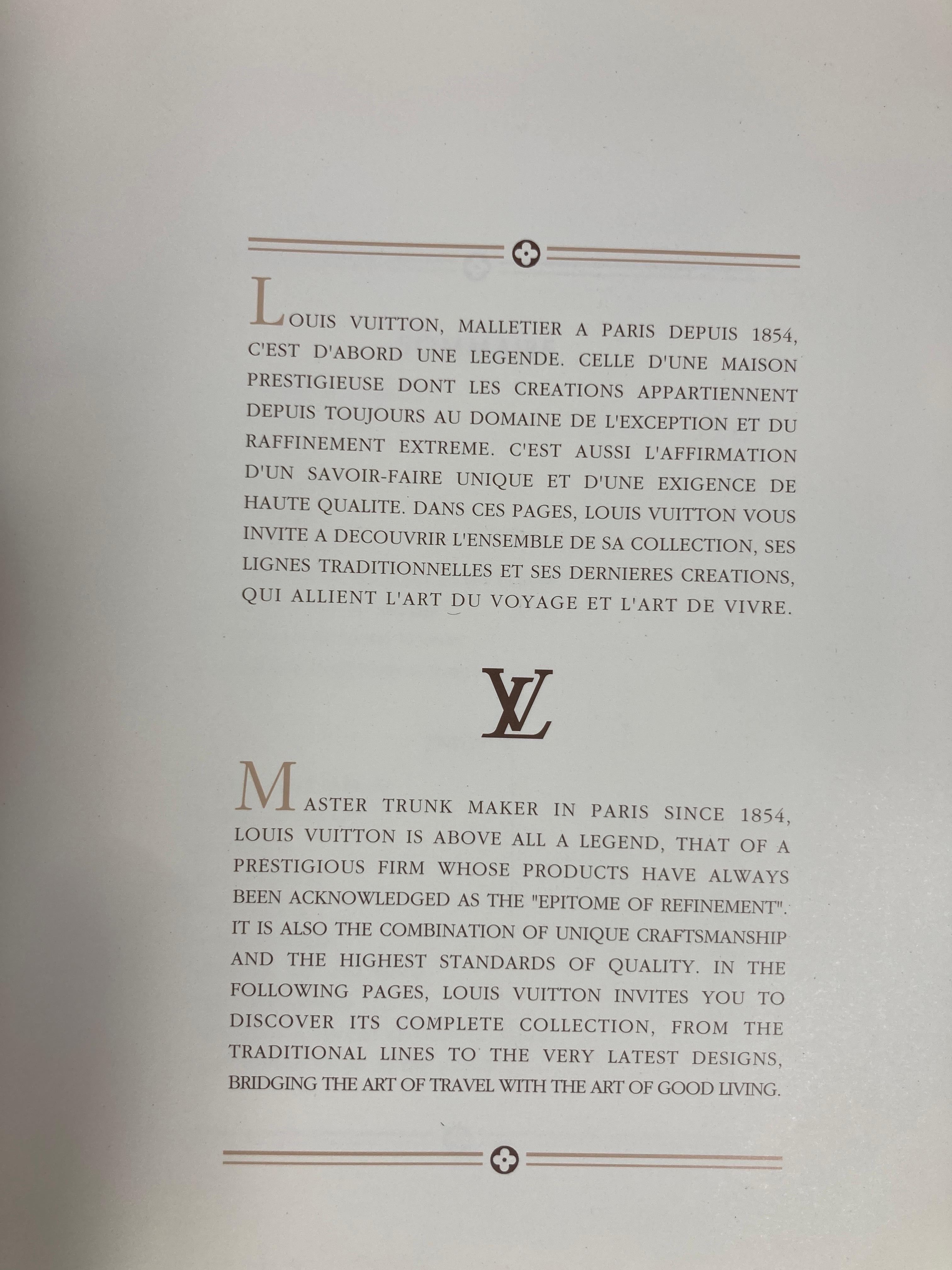 Louis Vuitton Le Catalogue Referenzbuch 1997 für Damen oder Herren im Angebot