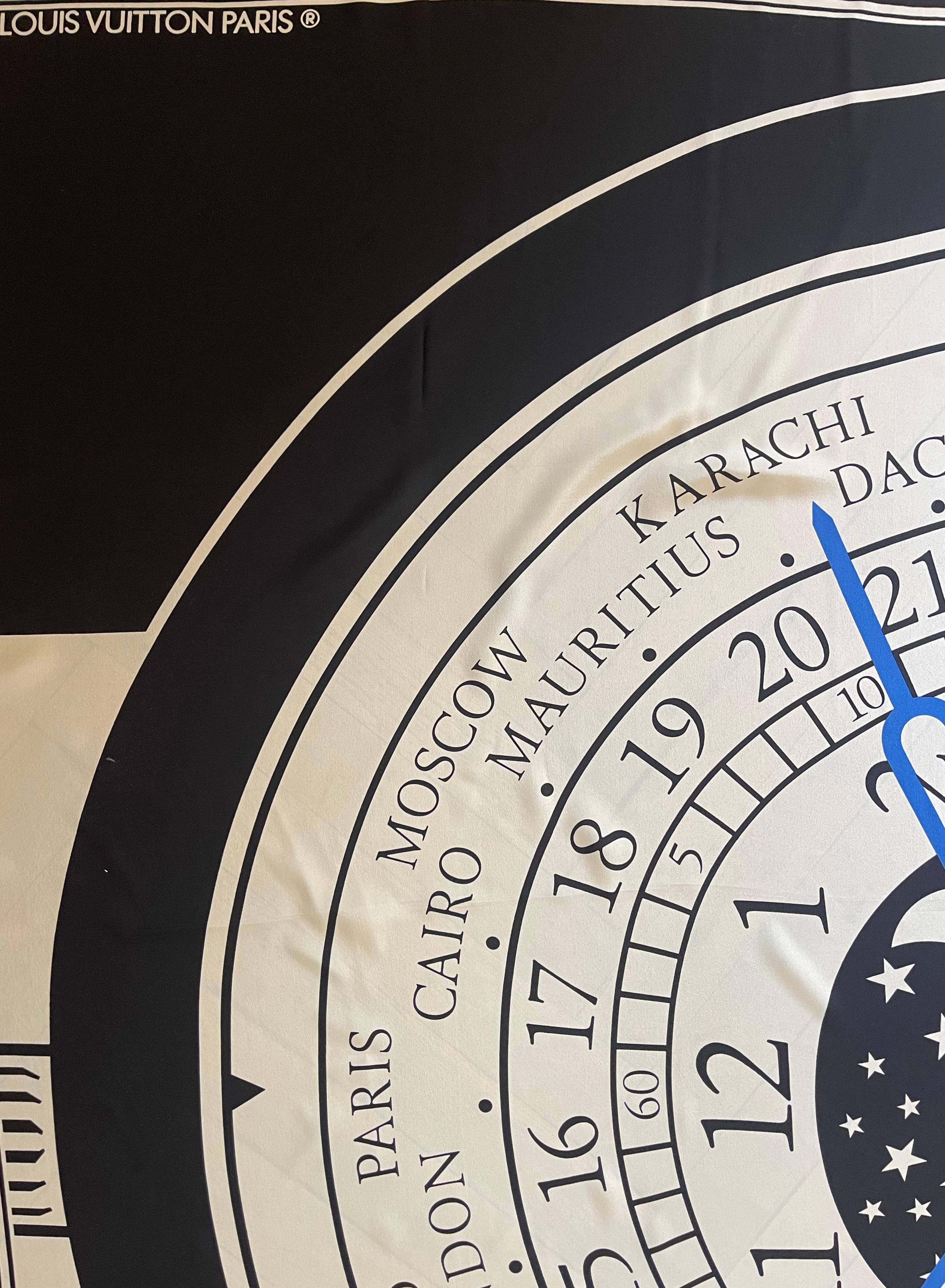 da uomo o donna Sciarpa in seta con orologio 