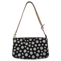 Louis Vuitton L.E. Yayoi Kusama Black Monogram Vernis Dots Infinity Pochette Bag